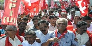 Left parties hold protest against petrol price hike