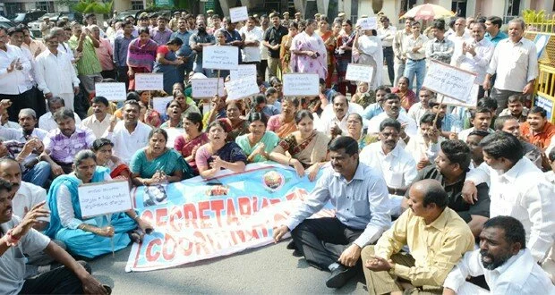 Secretariat Telangana Employees Union Protest