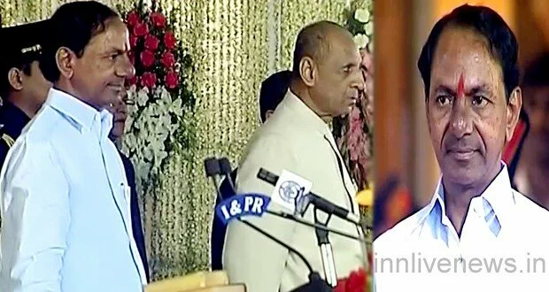 KCR sworn in as Telangana CM