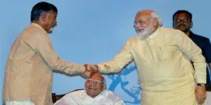 Naidu shared dais with Modi, hints at joining NDA