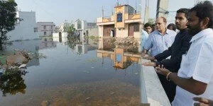 GHMC team visits Kings Colony as water enters homes