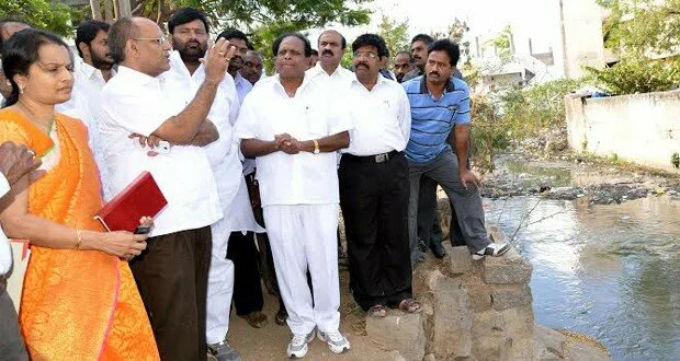 GHMC chief inspects works in Qutubullapur area