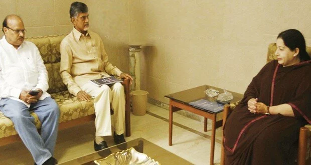 Naidu Meet With Jayalalitha