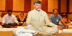 Chandrababu Naidu participates in Yoga classes